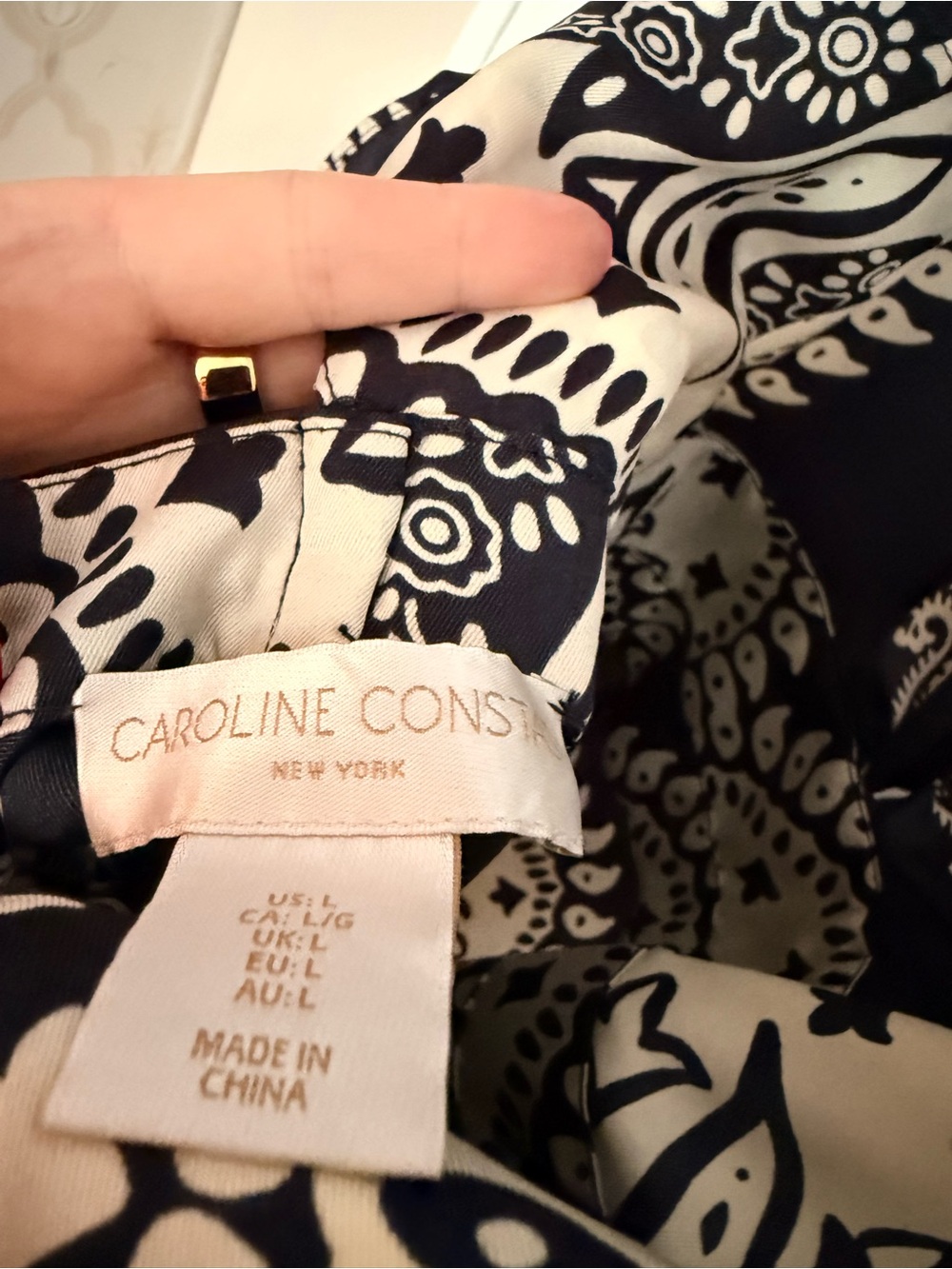 Caroline Constas bandana print maxi dress, size large! great condition! - Picture 6 of 6